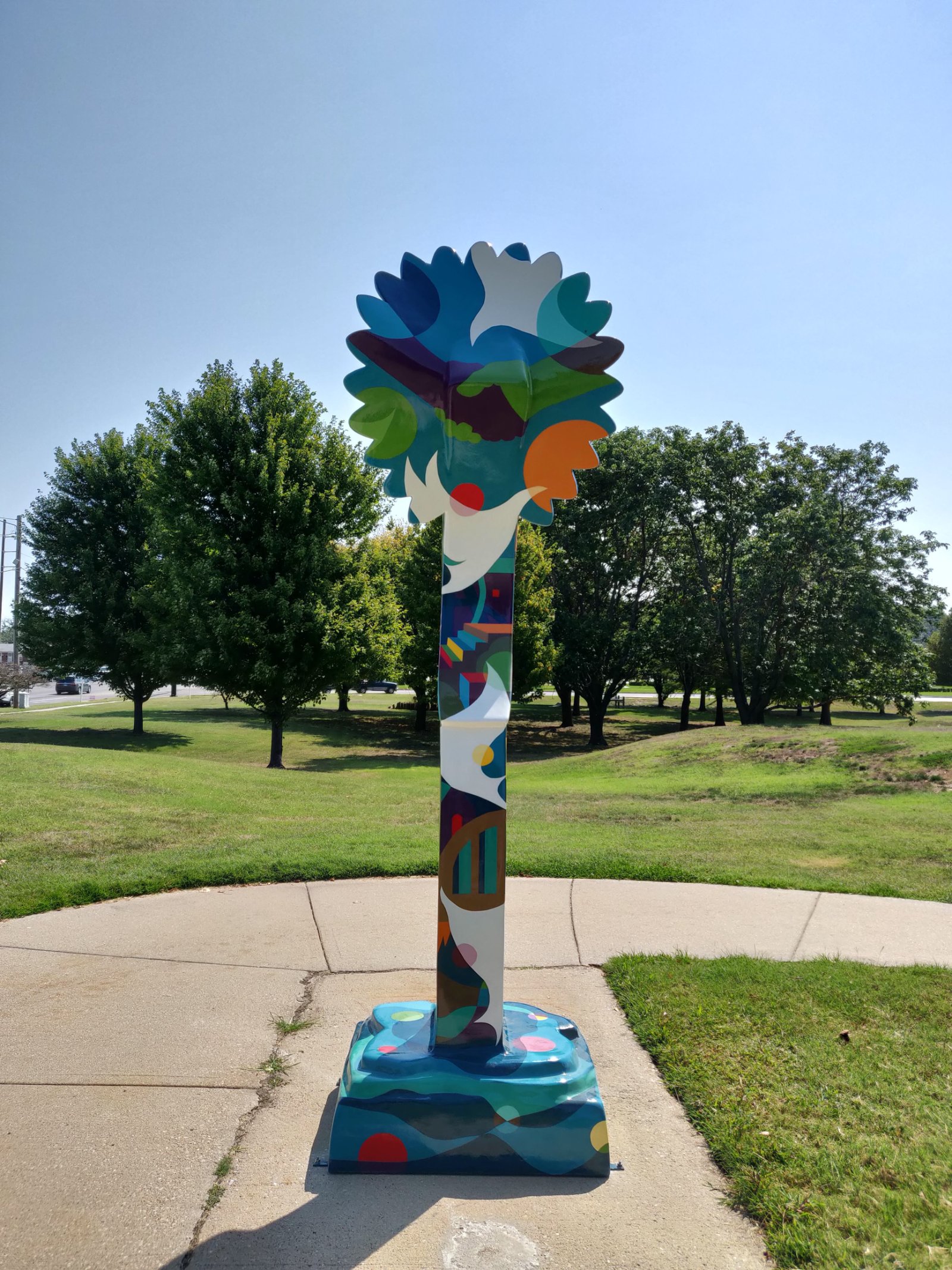 Portfolio | Sarah Myose — Art & Marketing Work Clapp Park Keeper of the Plains — image 2