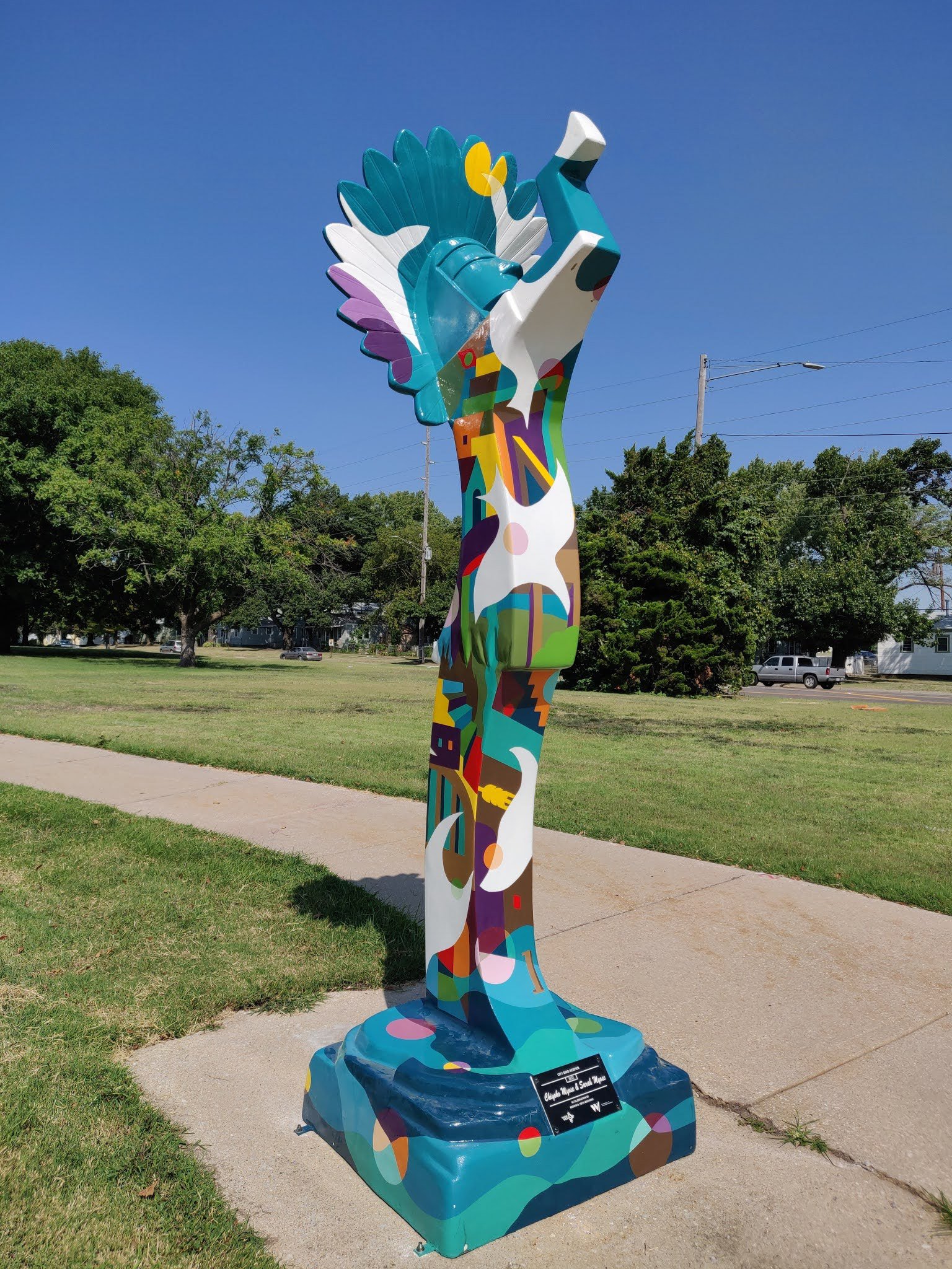 Portfolio | Sarah Myose — Art & Marketing Work Clapp Park Keeper of the Plains — image 5