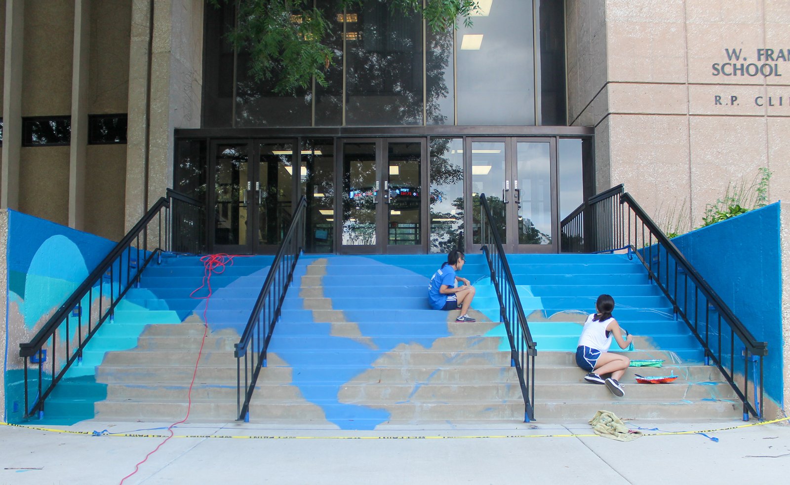 Portfolio | Sarah Myose — Art & Marketing Work Clinton Hall Stairs Mural — image 8