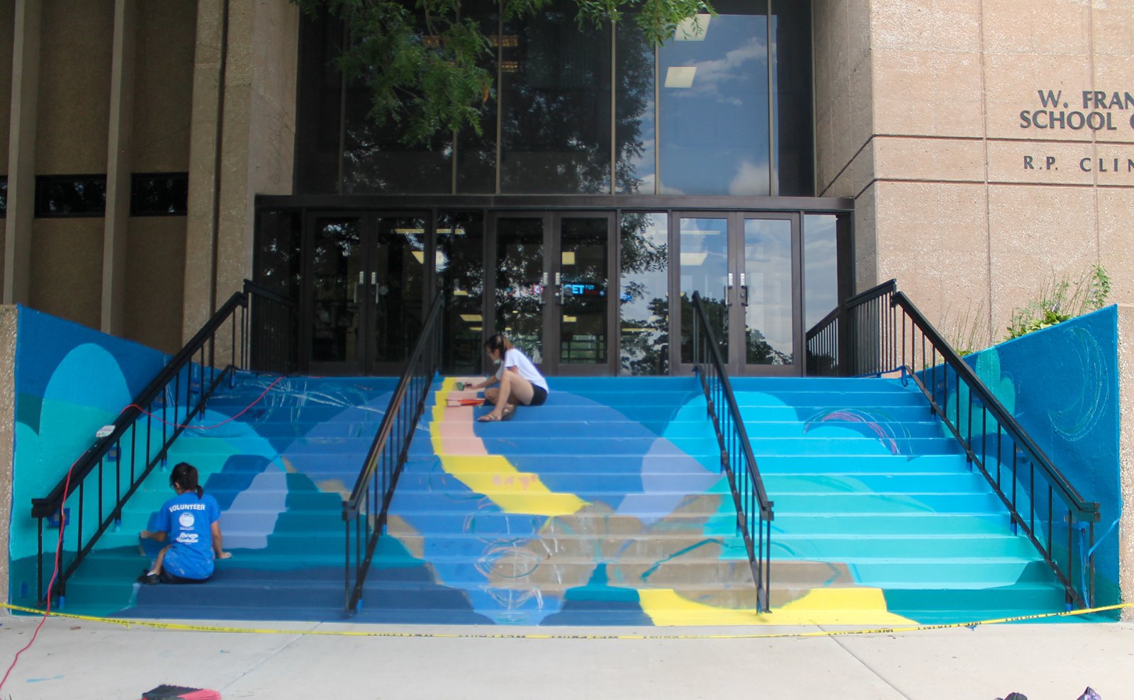 Portfolio | Sarah Myose — Art & Marketing Work Clinton Hall Stairs Mural — image 9