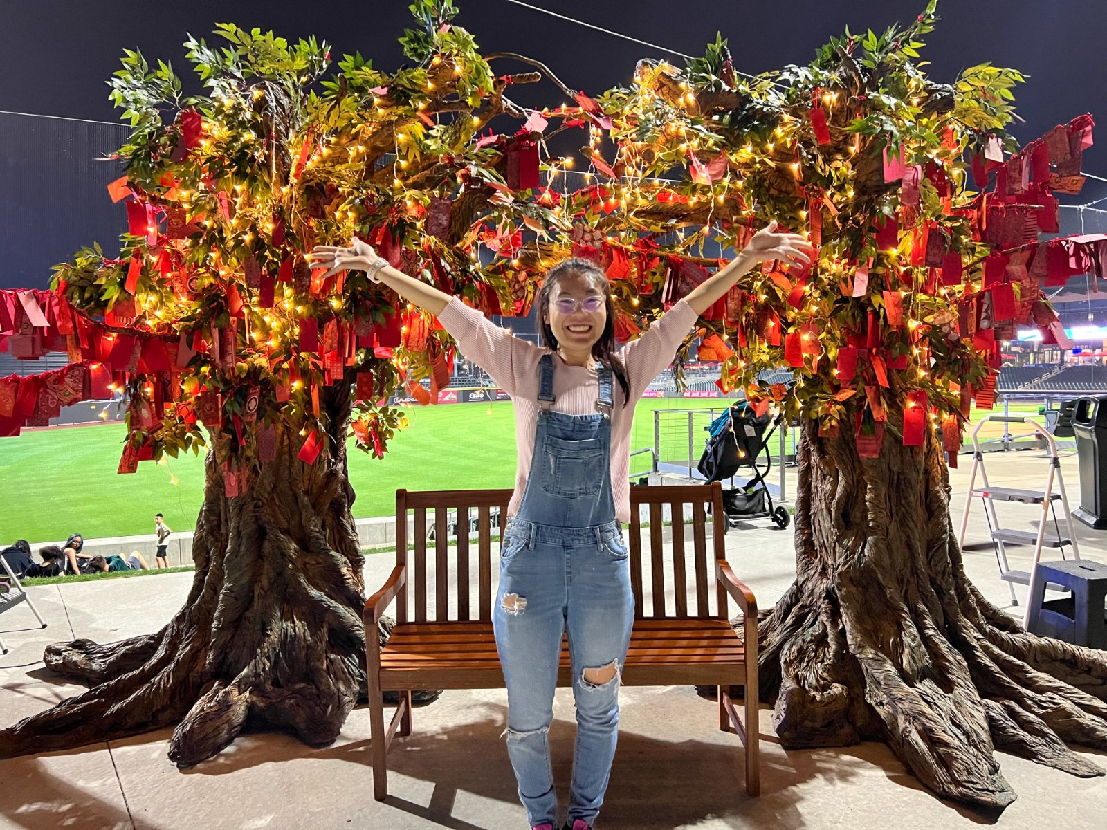 Portfolio | Sarah Myose — Art & Marketing Work Artist at the Wish Trees installation, Wichita Asian Night Market