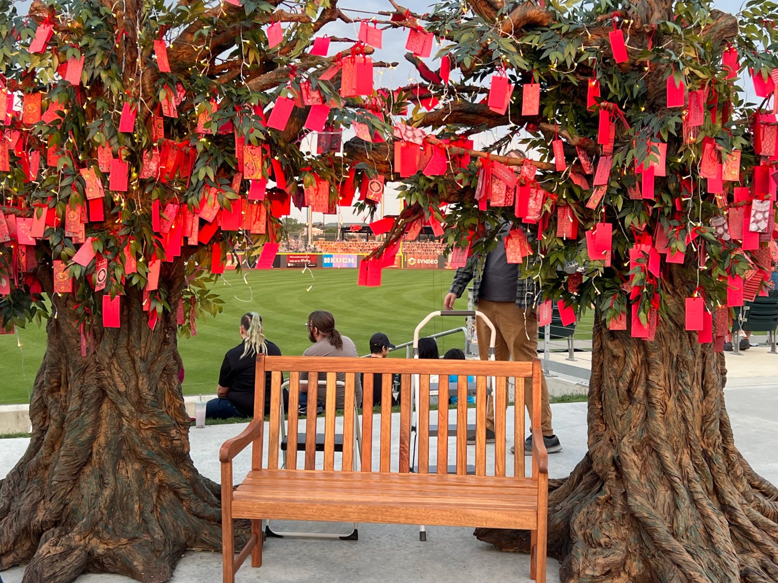 Portfolio | Sarah Myose — Art & Marketing Work Wish Trees archway installation at the Asian Night Market